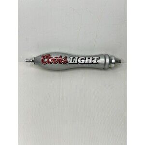 Coors Light Beer Tap Handle Silver